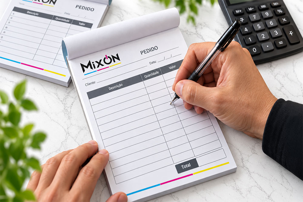 Bloco de pedido personalizado para um atendimento mais profissional